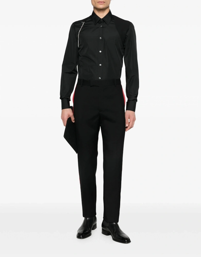 T Chain Harness Shirt Black