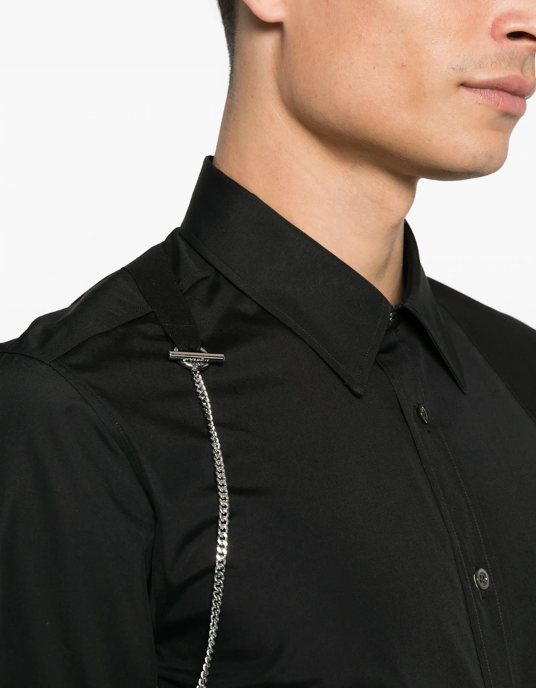 T Chain Harness Shirt Black