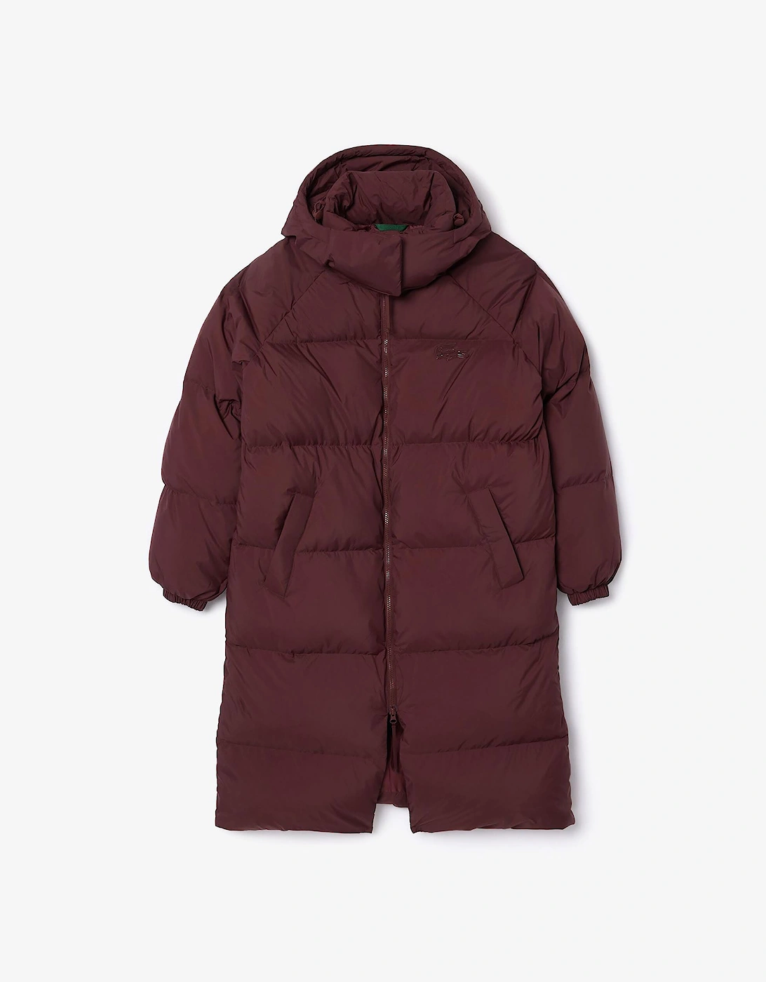 Long Oversized Down Jacket - Long Oversized Down Logo Jacket