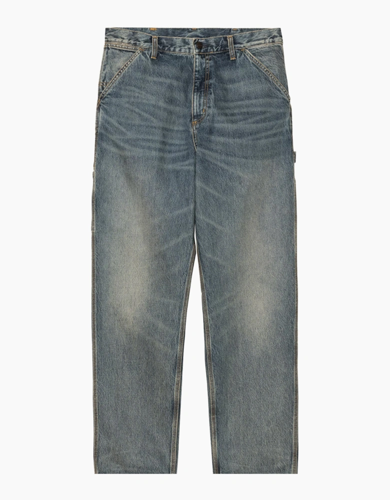 Denim Single Knee Pant Blue/Worn Used Washed