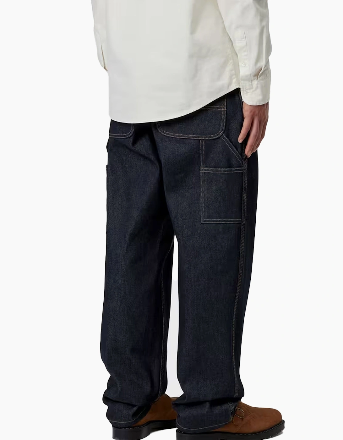 Denim Single Knee Pant Blue Rigid