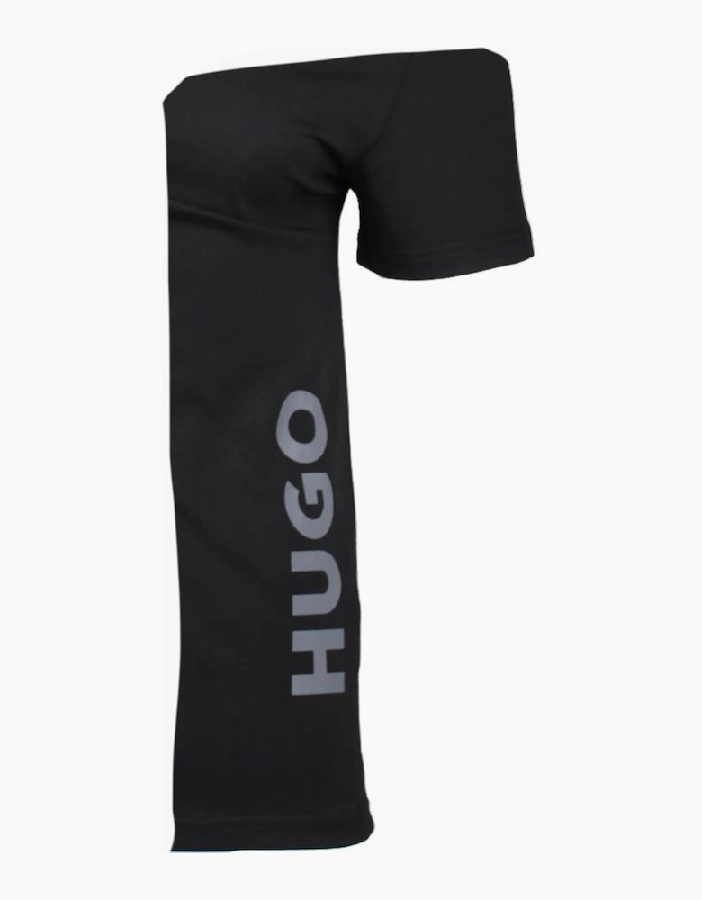 HUGO Side Logo Relaxed-Fit T-Shirt, Black