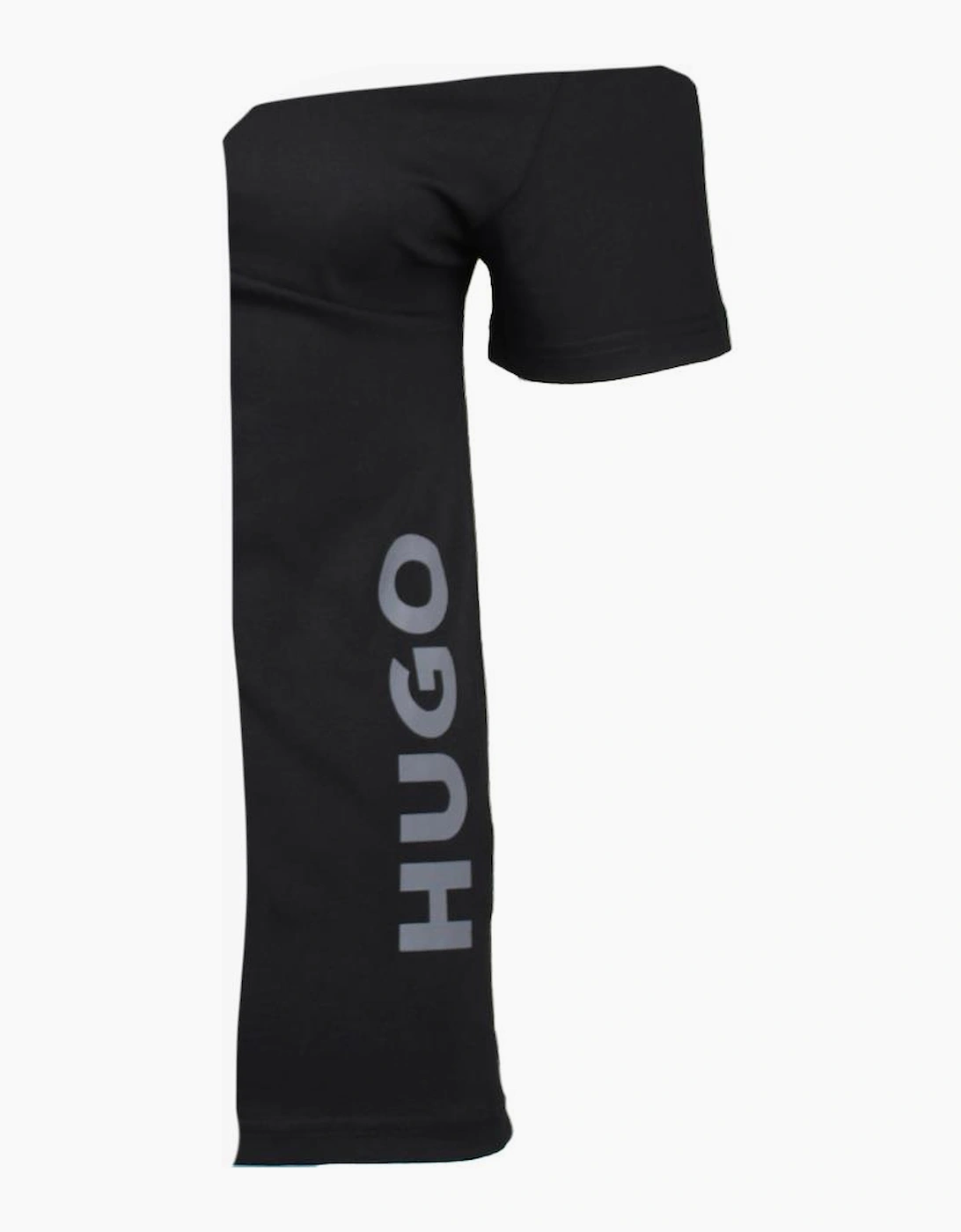 HUGO Side Logo Relaxed-Fit T-Shirt, Black