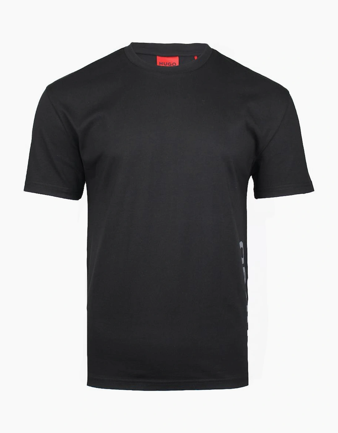 HUGO Side Logo Relaxed-Fit T-Shirt, Black, 3 of 2