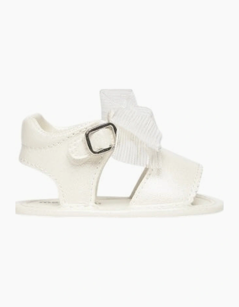 Girls White Pre Walker Sandals