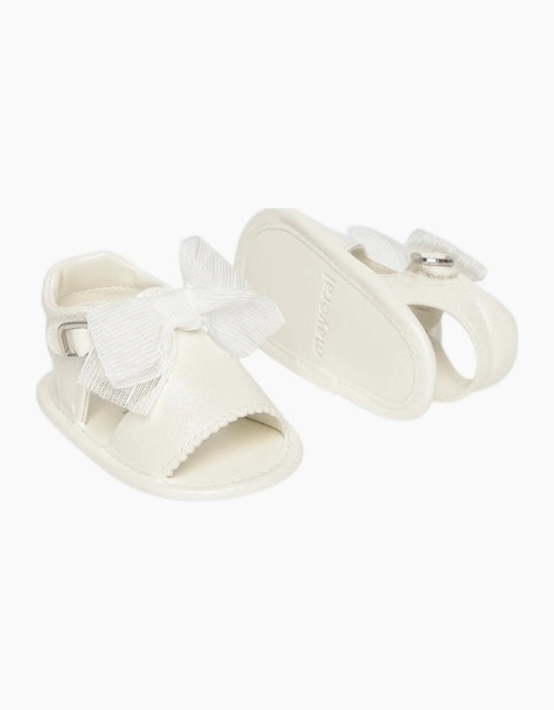 Girls White Pre Walker Sandals