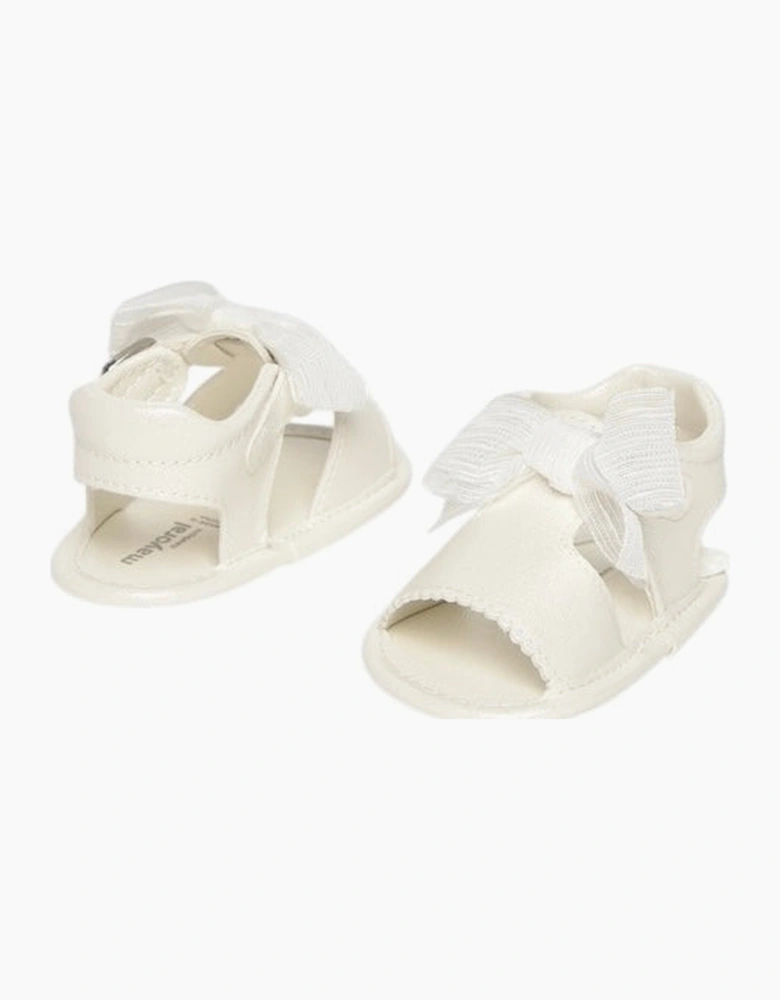 Girls White Pre Walker Sandals