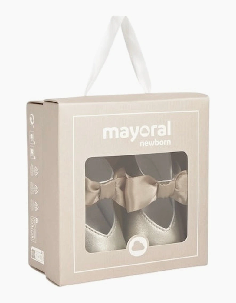 Girls Gold Pre Walker Shoes