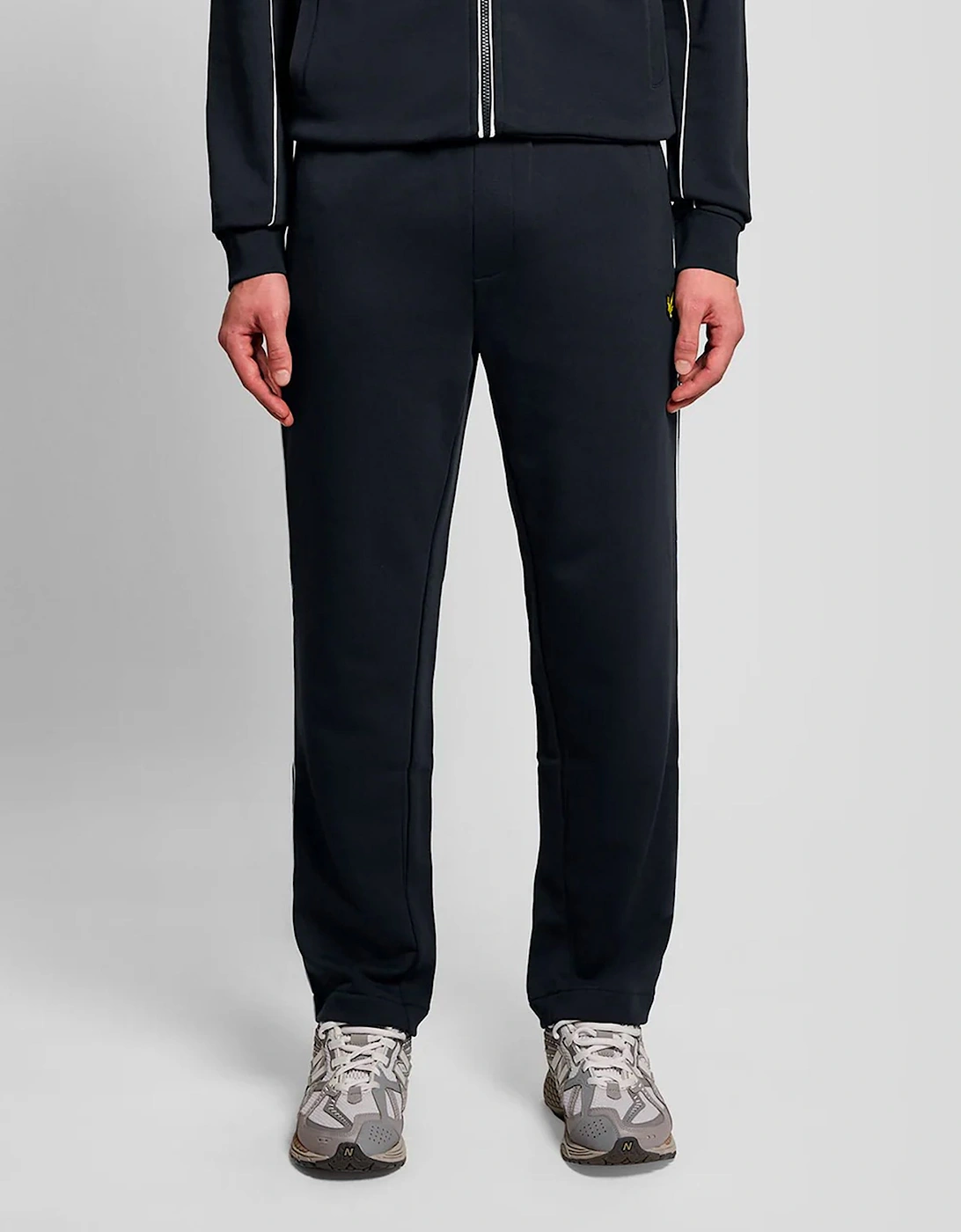 Lyle & Scott Piped Straight Leg Track Bottoms DARK NAVY