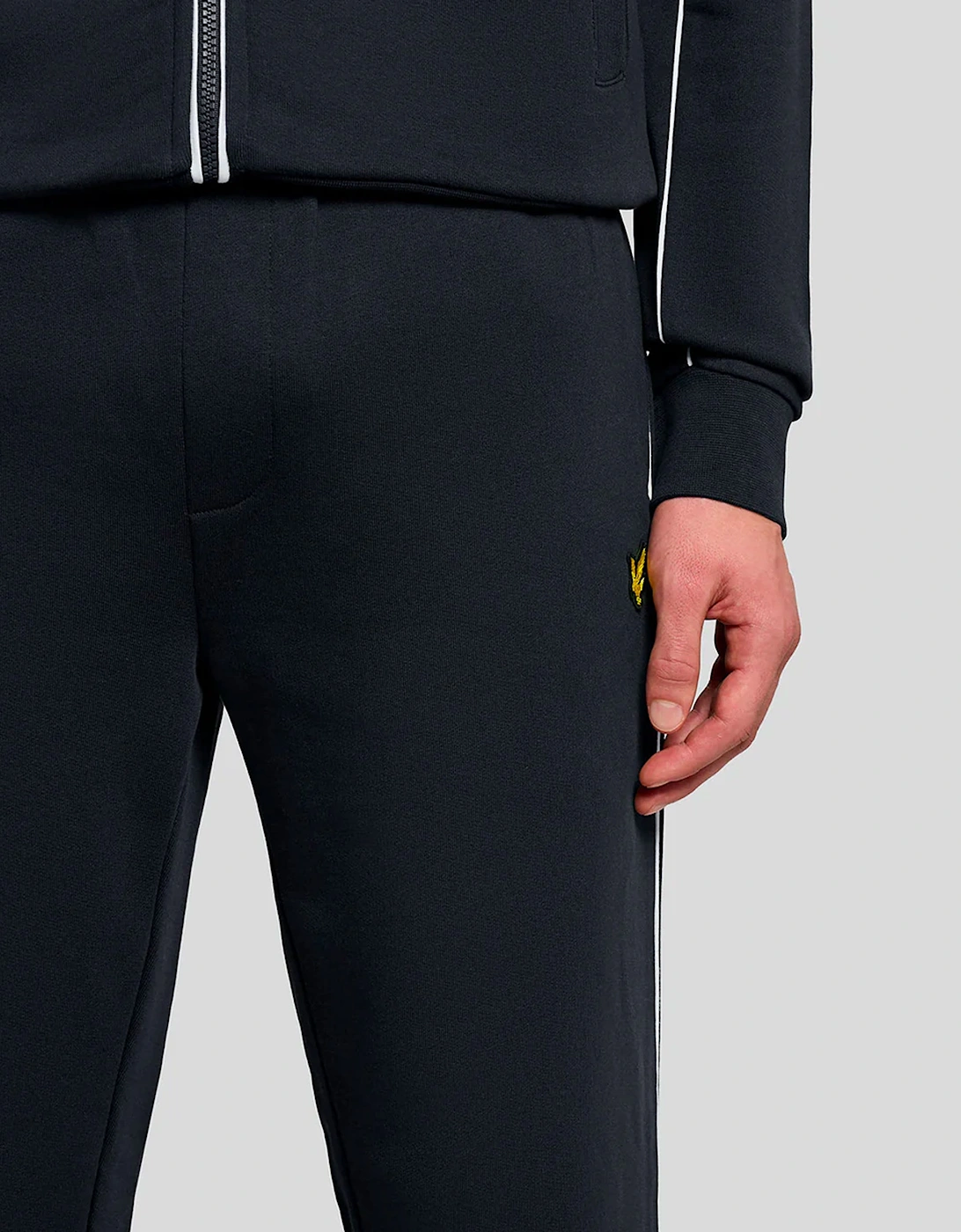 Lyle & Scott Piped Straight Leg Track Bottoms DARK NAVY