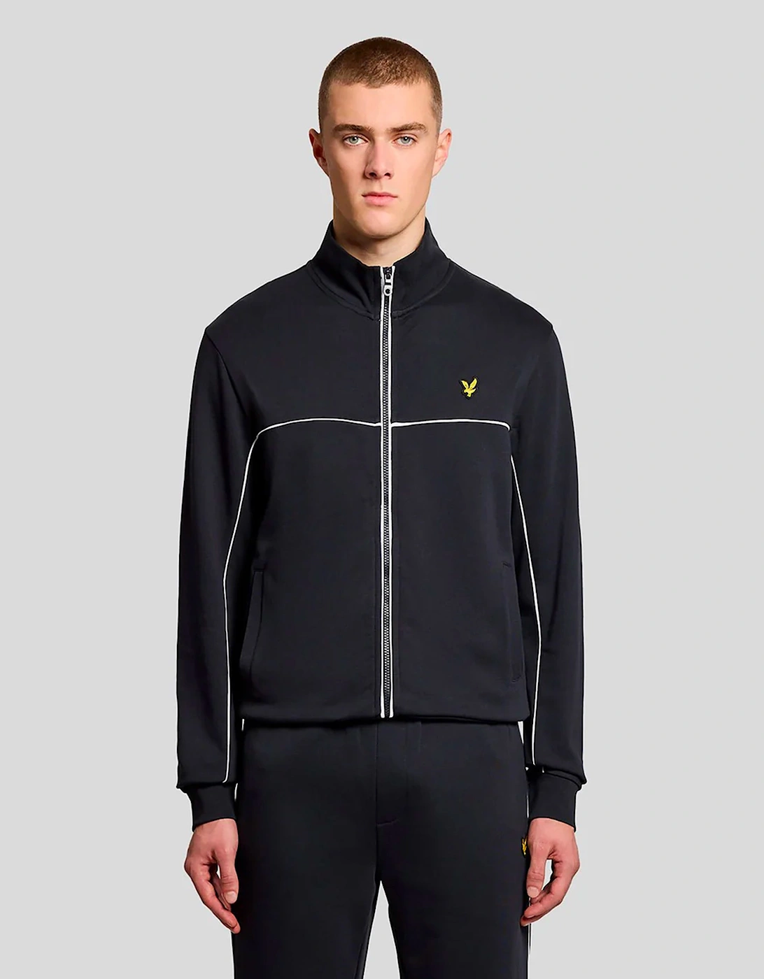Lyle & Scott Piped Full Zip Track Top DARK NAVY