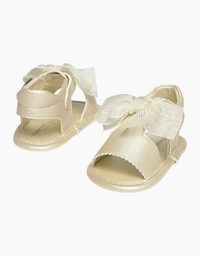 Girls Gold Pre Walker Sandals
