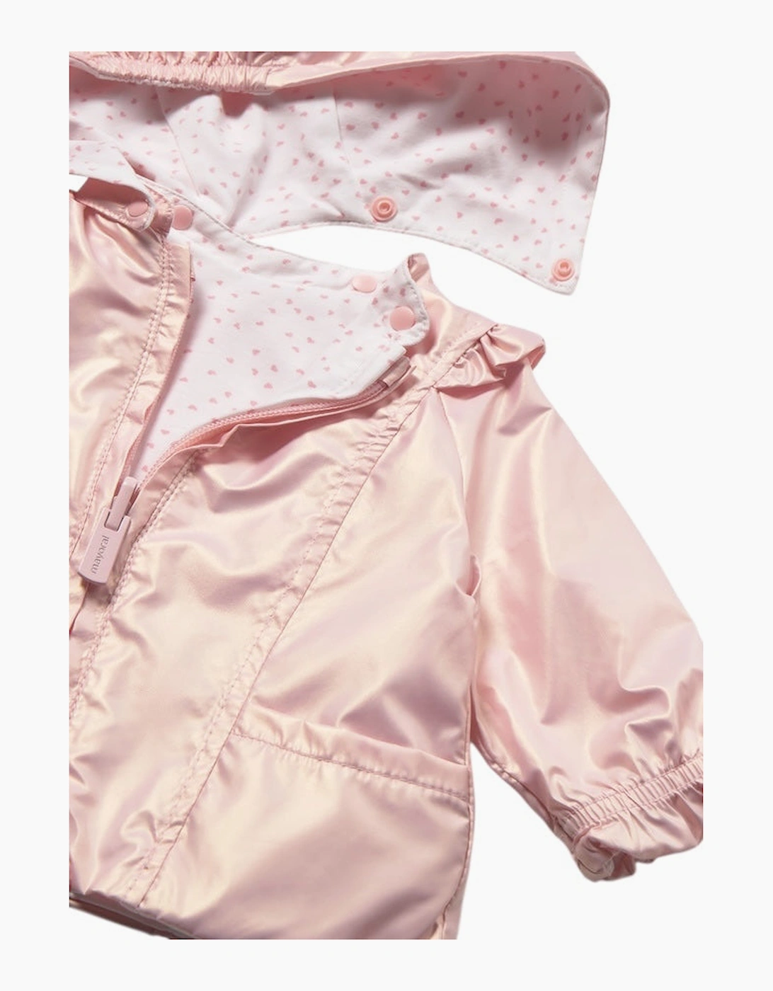 Girls Pale Pink Reversible Windbreaker Jacket