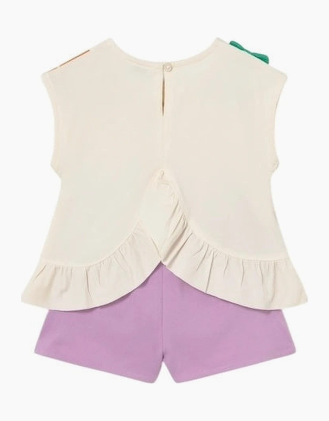 Girls Lilac Fruit Short Set