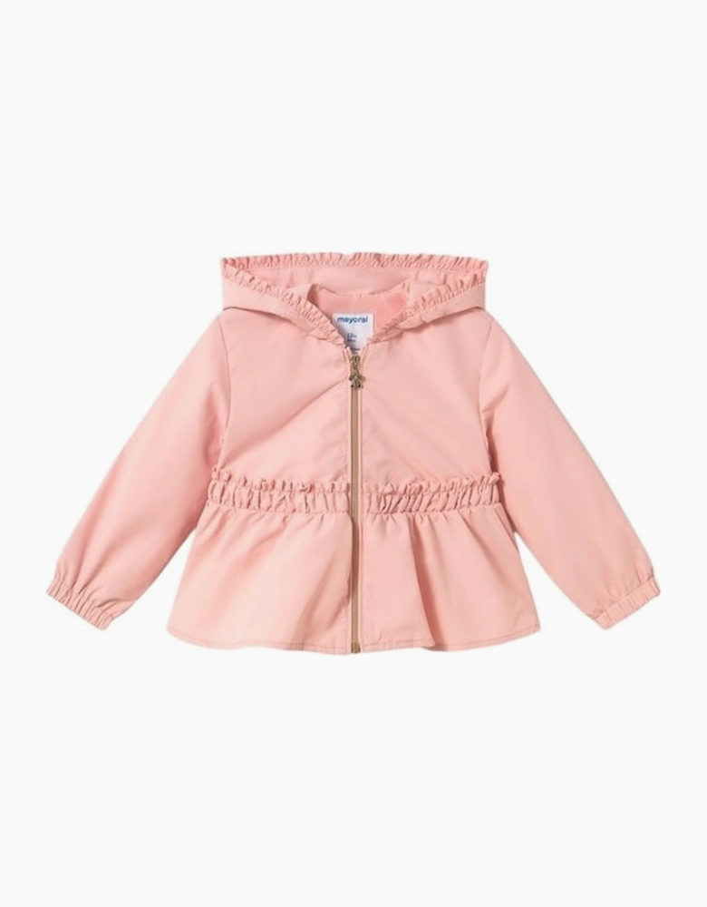 Girls Blush Pink Windbreaker Jacket