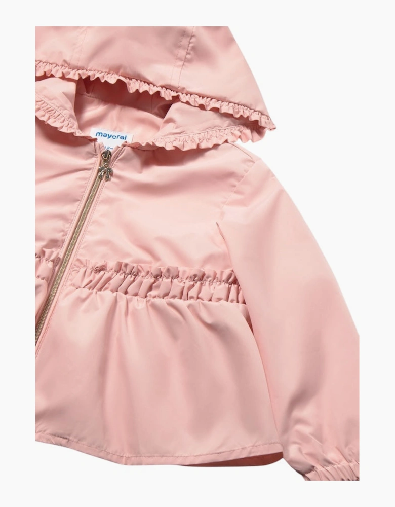 Girls Blush Pink Windbreaker Jacket