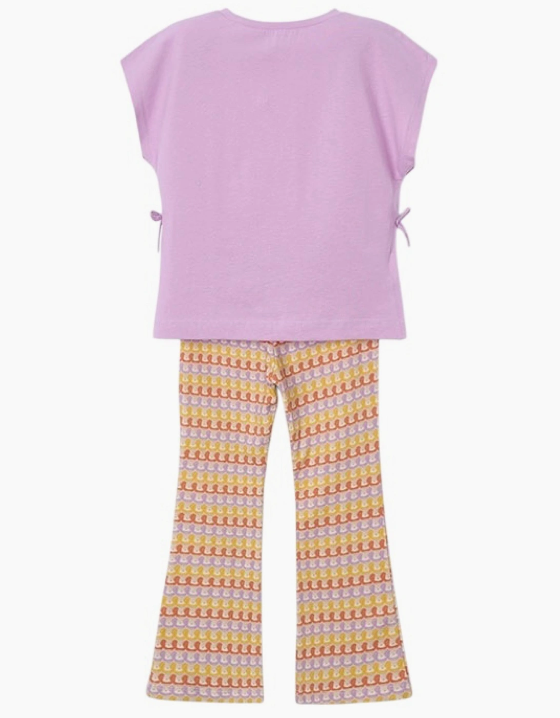 Girls Lilac Crochet Print Legging Set