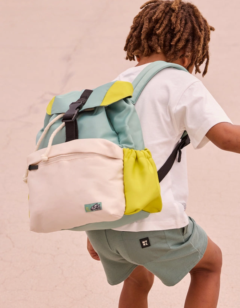 Boys Lime Green Cream Backpack