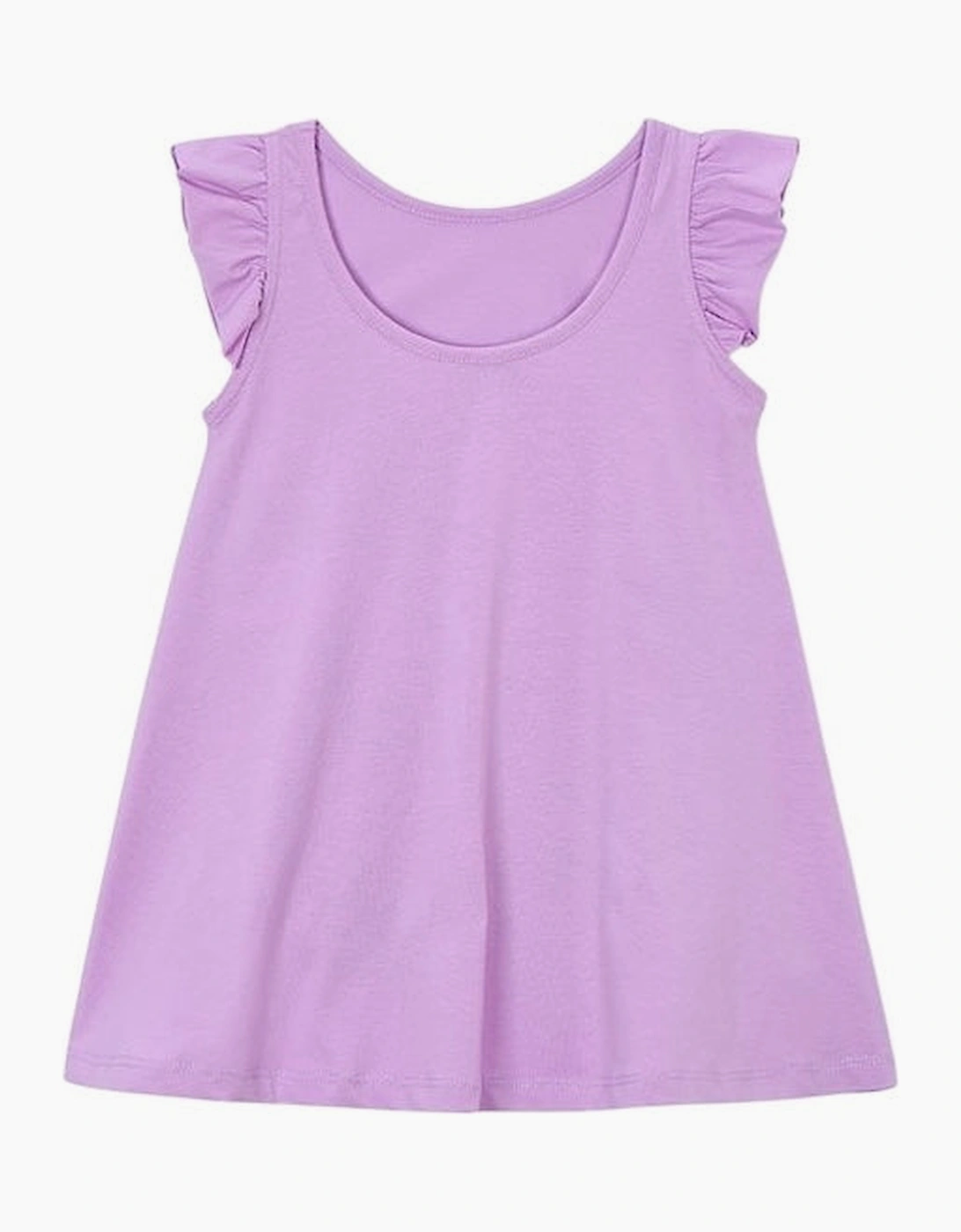 Girls Lilac Print Summer Dress