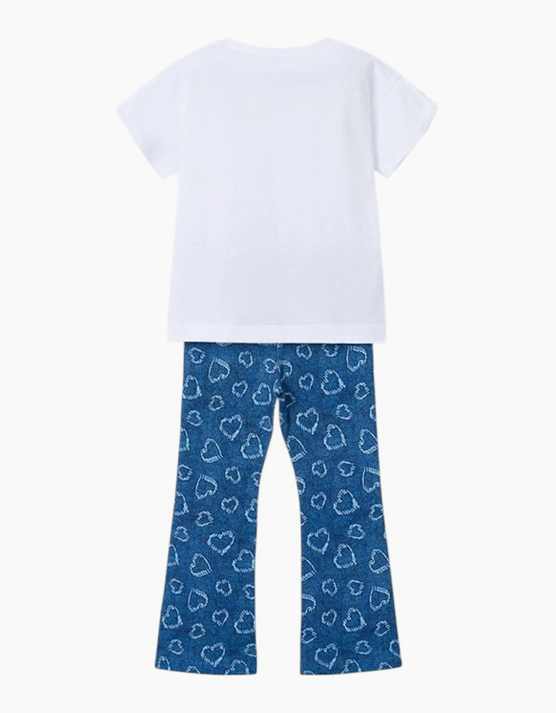 Girls Blue Bag Legging Set