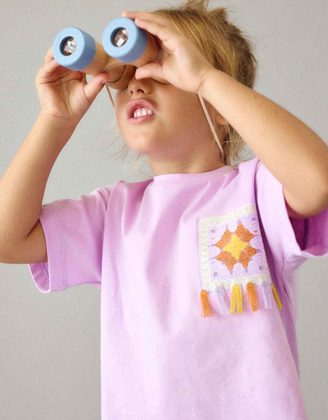 Girls Lilac Print Legging Set