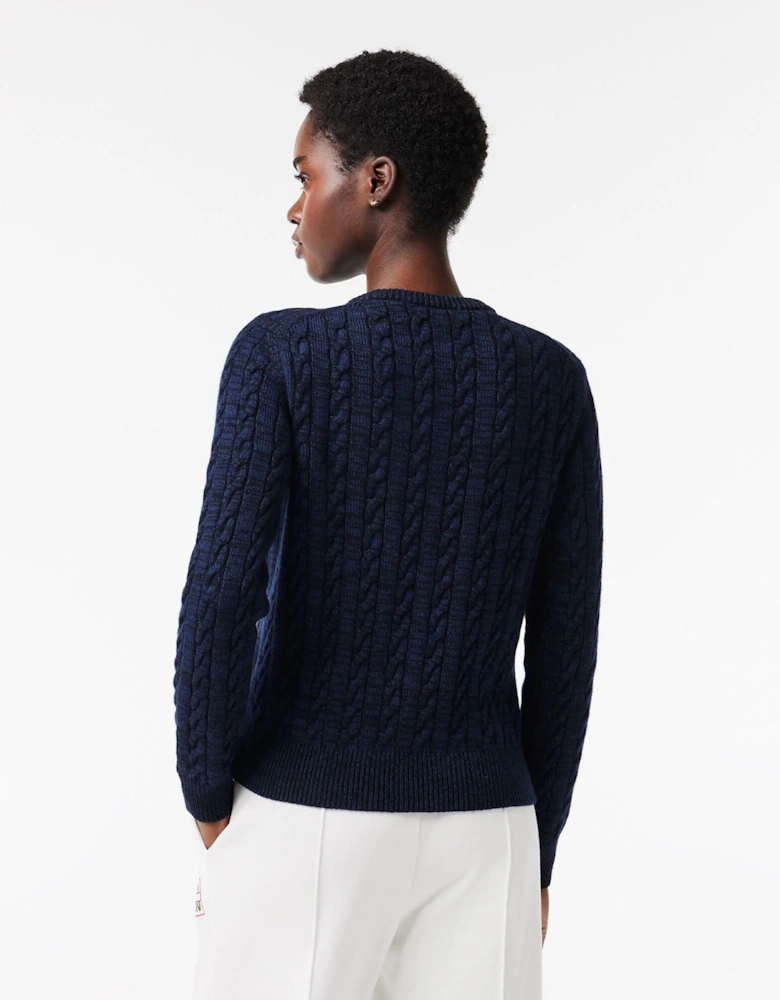 Cable Knit Sweatshirt