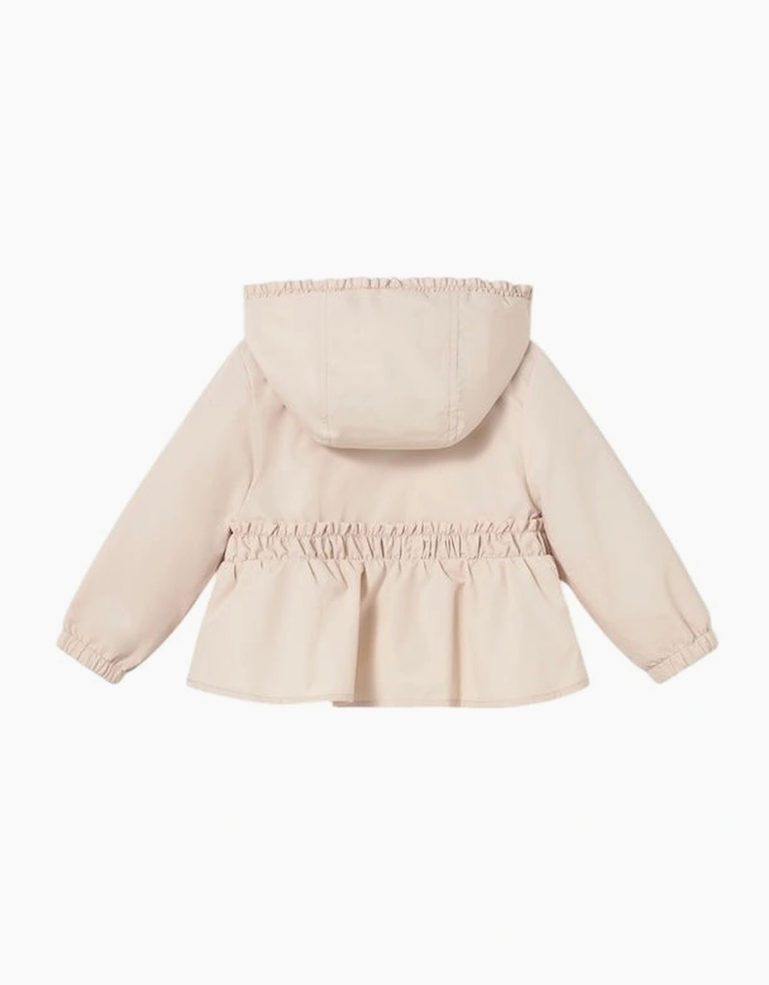 Girls Beige Windbreaker Jacket