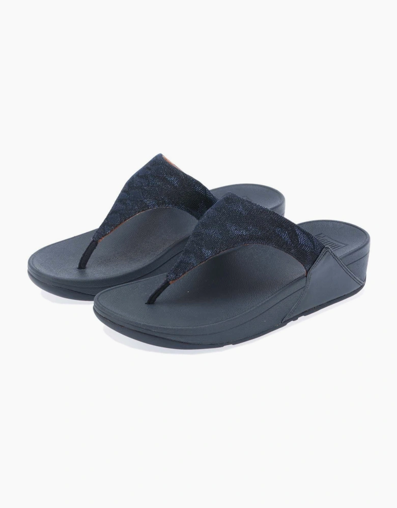 Lulu Glitz Toe-Post Sandals