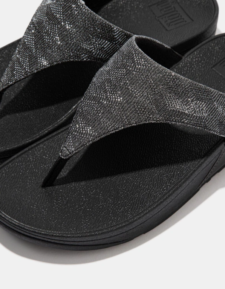 Lulu Glitz Toe-Post Sandals