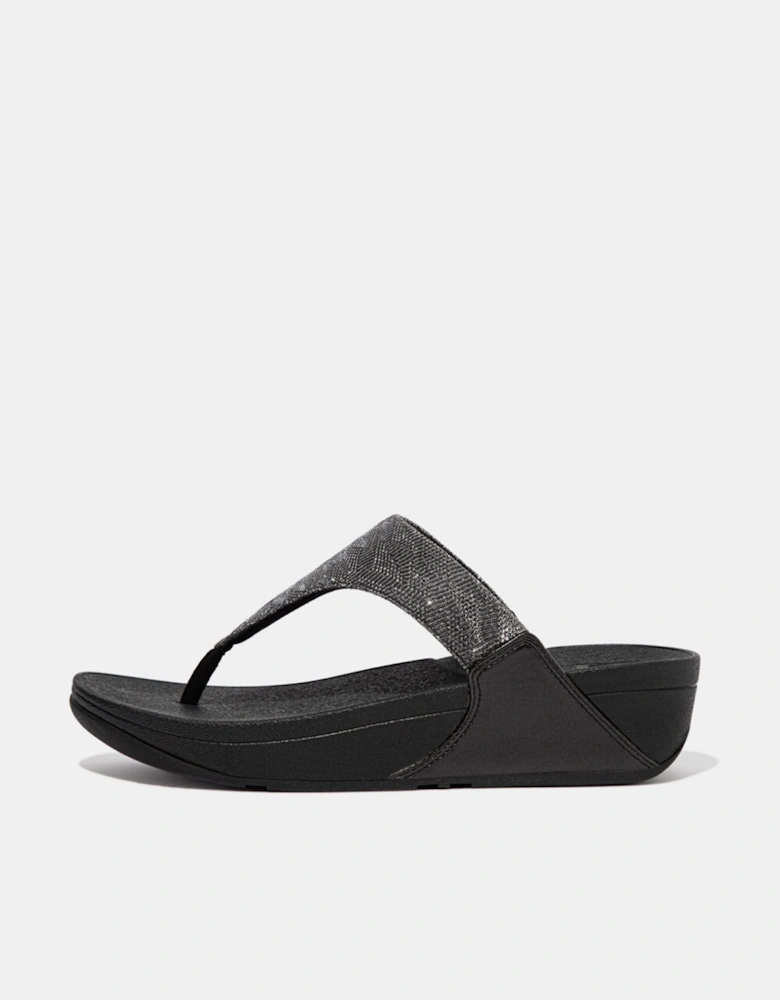 Lulu Glitz Toe-Post Sandals