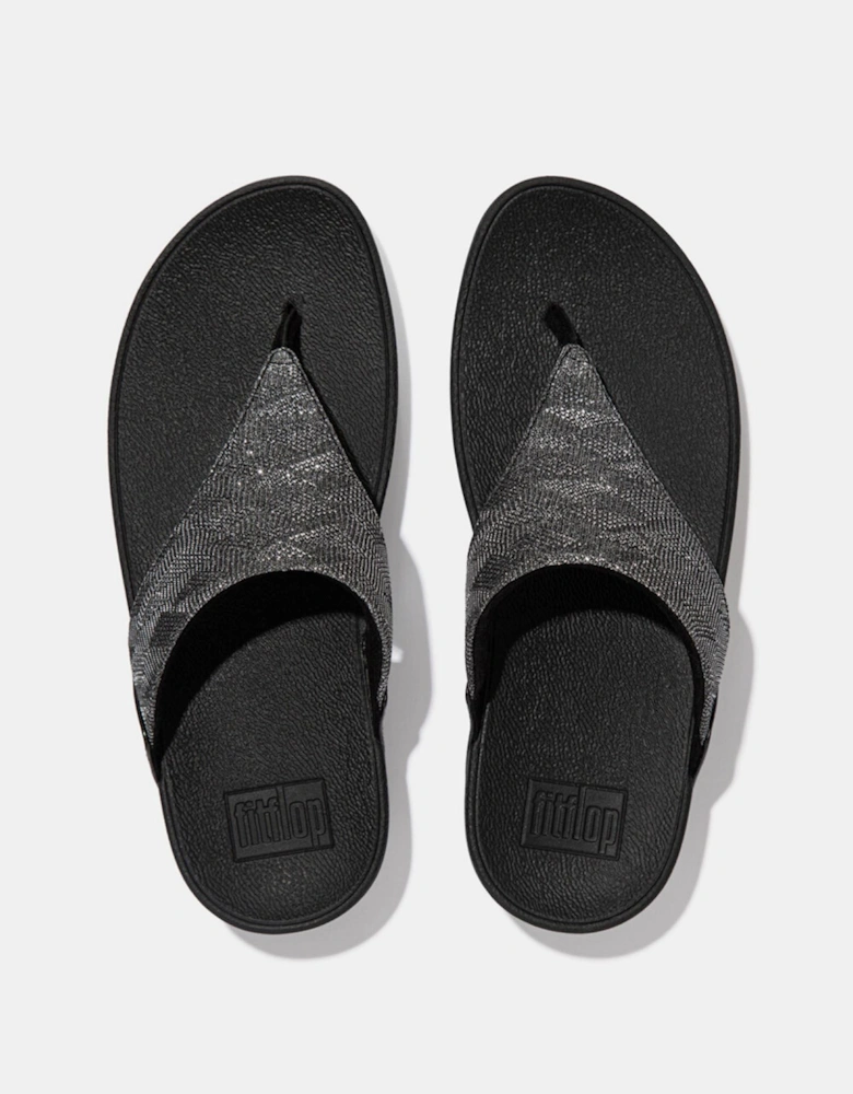 Lulu Glitz Toe-Post Sandals