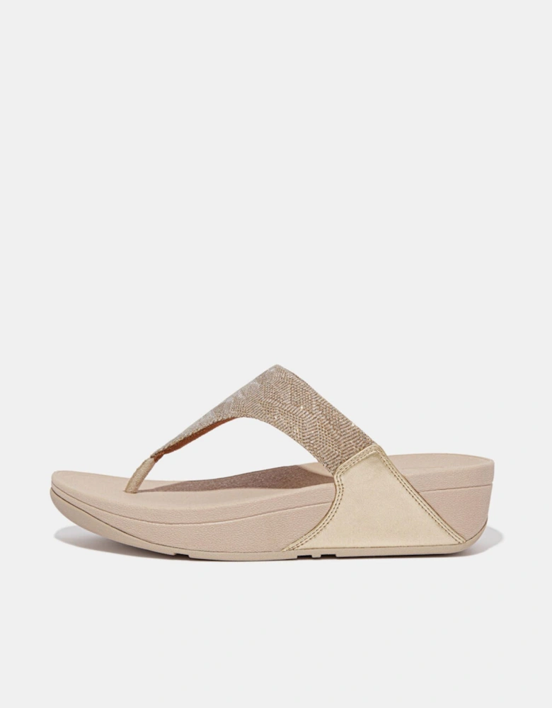 Lulu Glitz Toe-Post Sandals