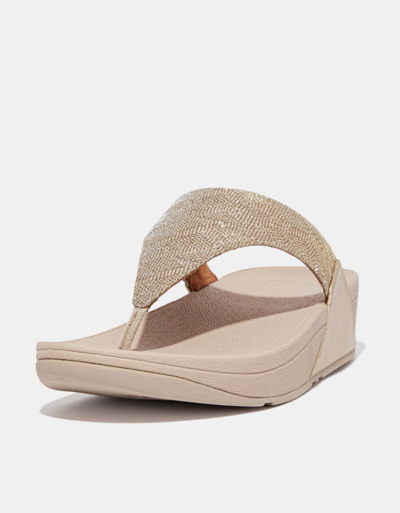 Lulu Glitz Toe-Post Sandals