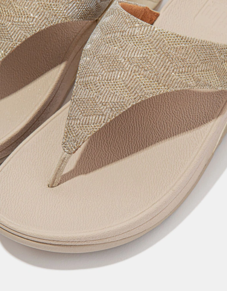 Lulu Glitz Toe-Post Sandals