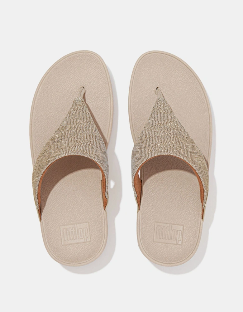Lulu Glitz Toe-Post Sandals