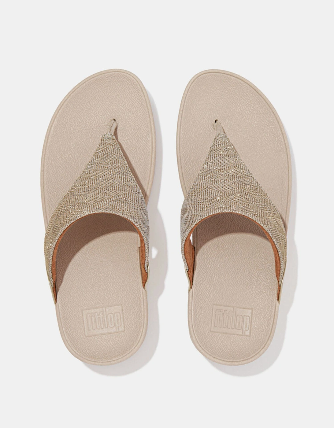 Lulu Glitz Toe-Post Sandals