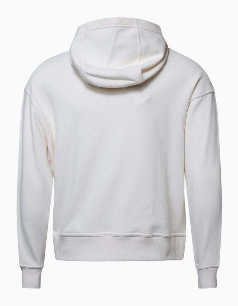 Jeans Satin Applique Chainstitch Logo Hoodie