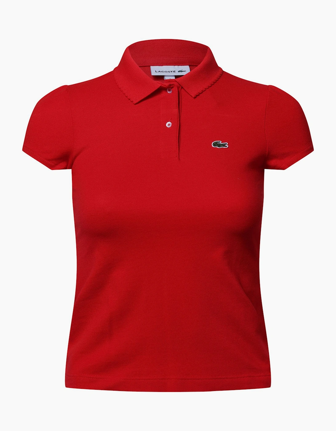 Juniors Scalloped Collar Mini Polo Shirt, 3 of 2