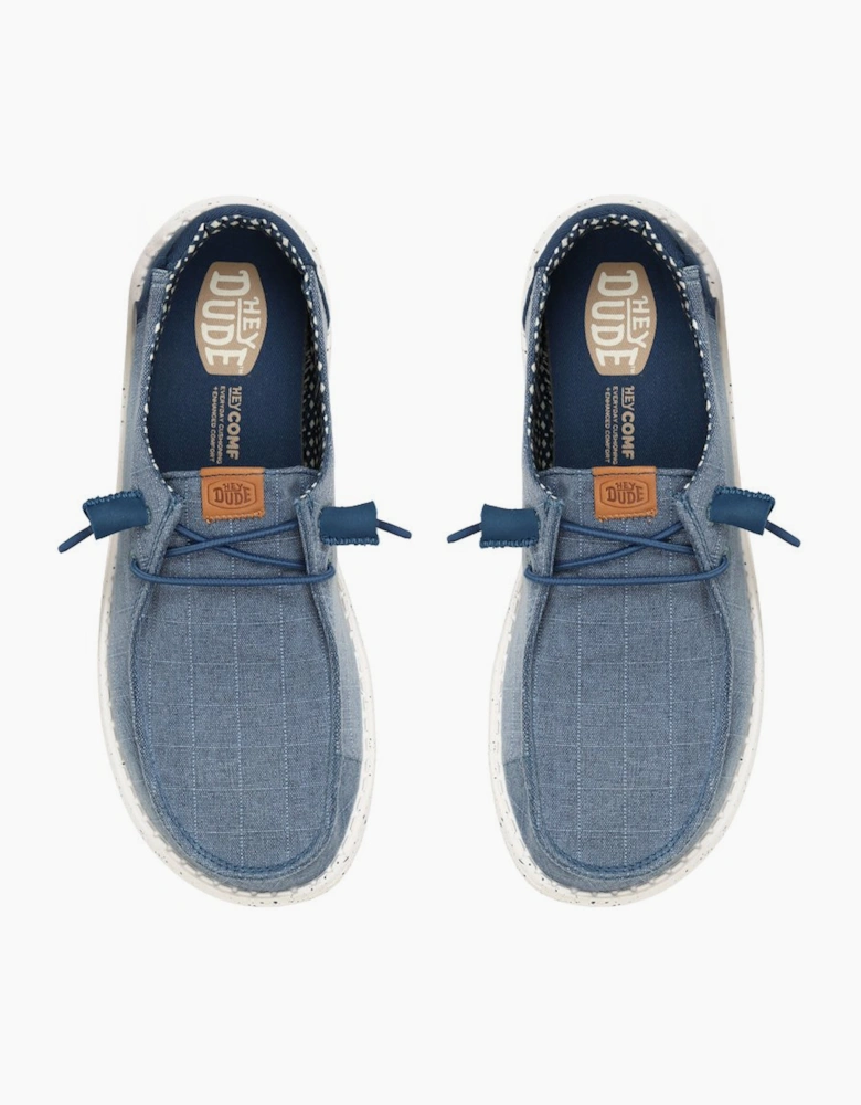 Wendy Chambray Grid Womens Shoes