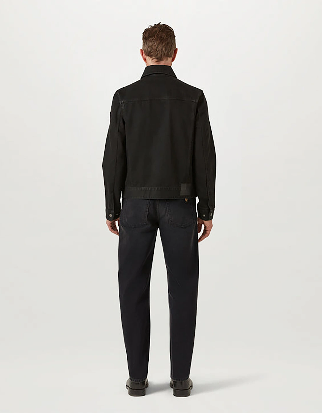 Piston Mens Trucker Jacket - Washed Black