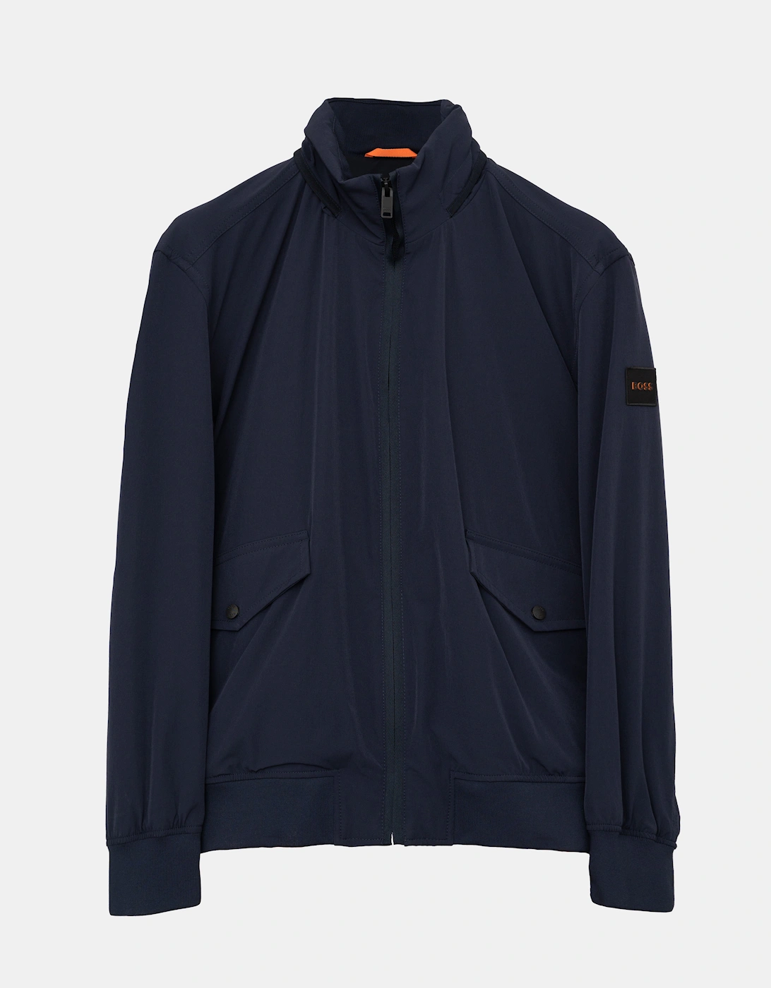 BOSS Orange Ohice Mens Water-Repellent Bomber Jacket with Packable Hood - Dark Blue 404, 2 of 1