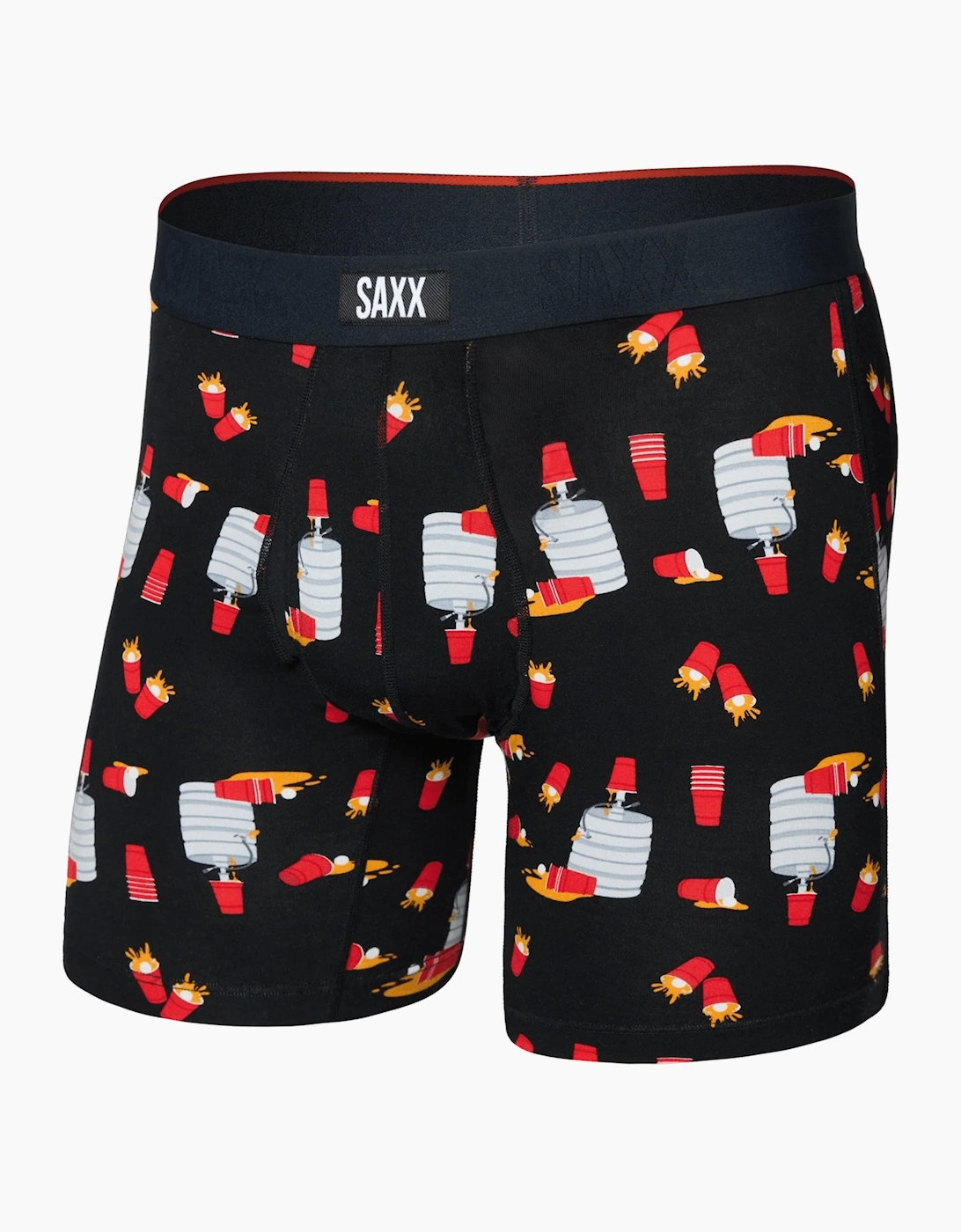 Mens Vibe Xtra Soft Comfort 6" Boxer Shorts, 2 of 1