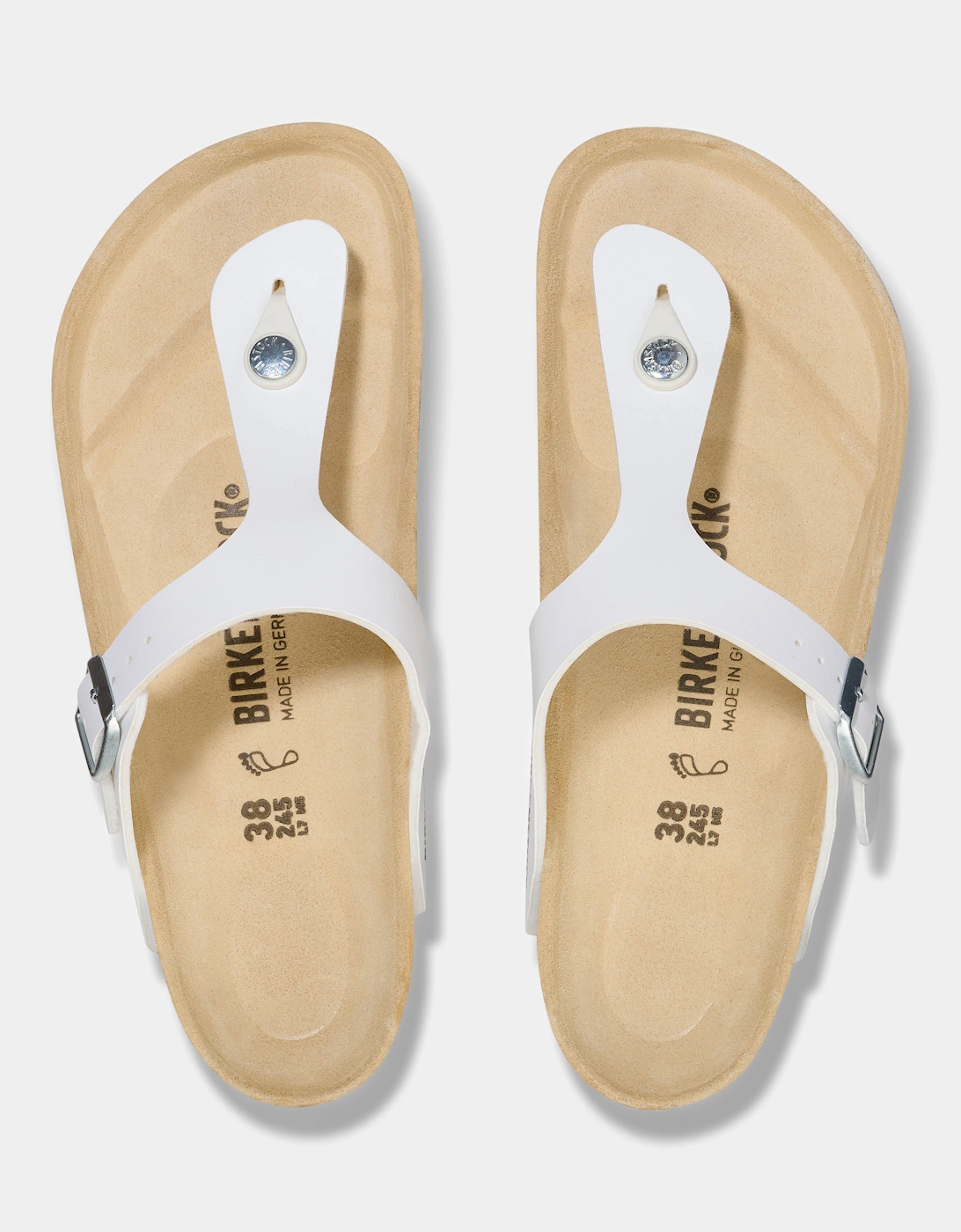 Birko-Flor Womens Flip Flop - White