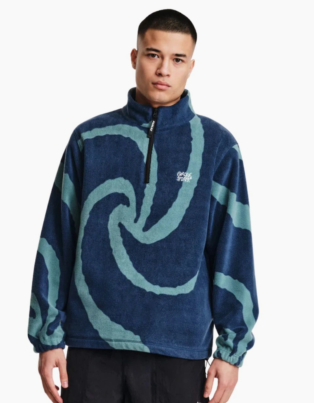 Chevy 1/4 Zip Fleece Lagoon