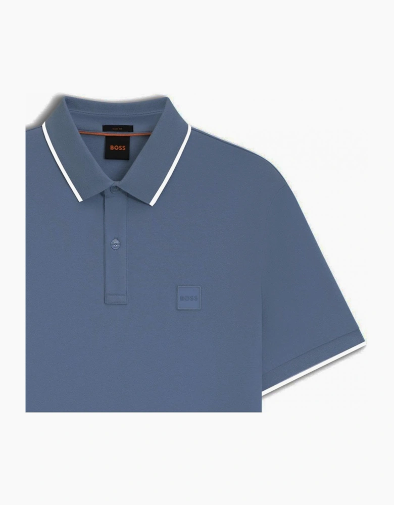 Men's Blue Passertip Polo Shirt