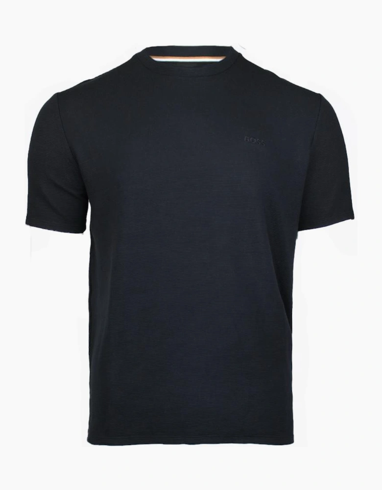 BOSS Rib Texture Modal T-Shirt, Black