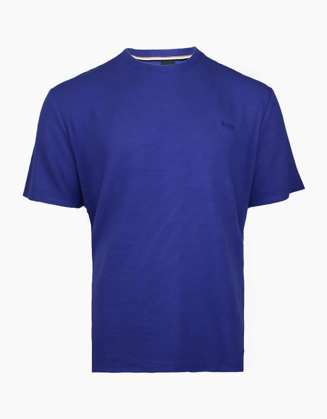 BOSS Rib Texture Modal T-Shirt, Blue, 2 of 1