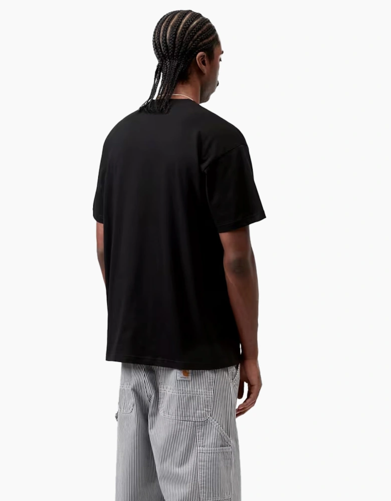 S/S Moving Letterpress T-Shirt Black