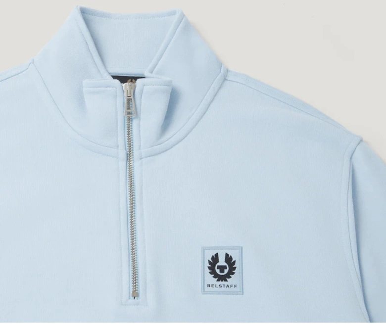 Quarter Zip Sweatshirt Sky Blue