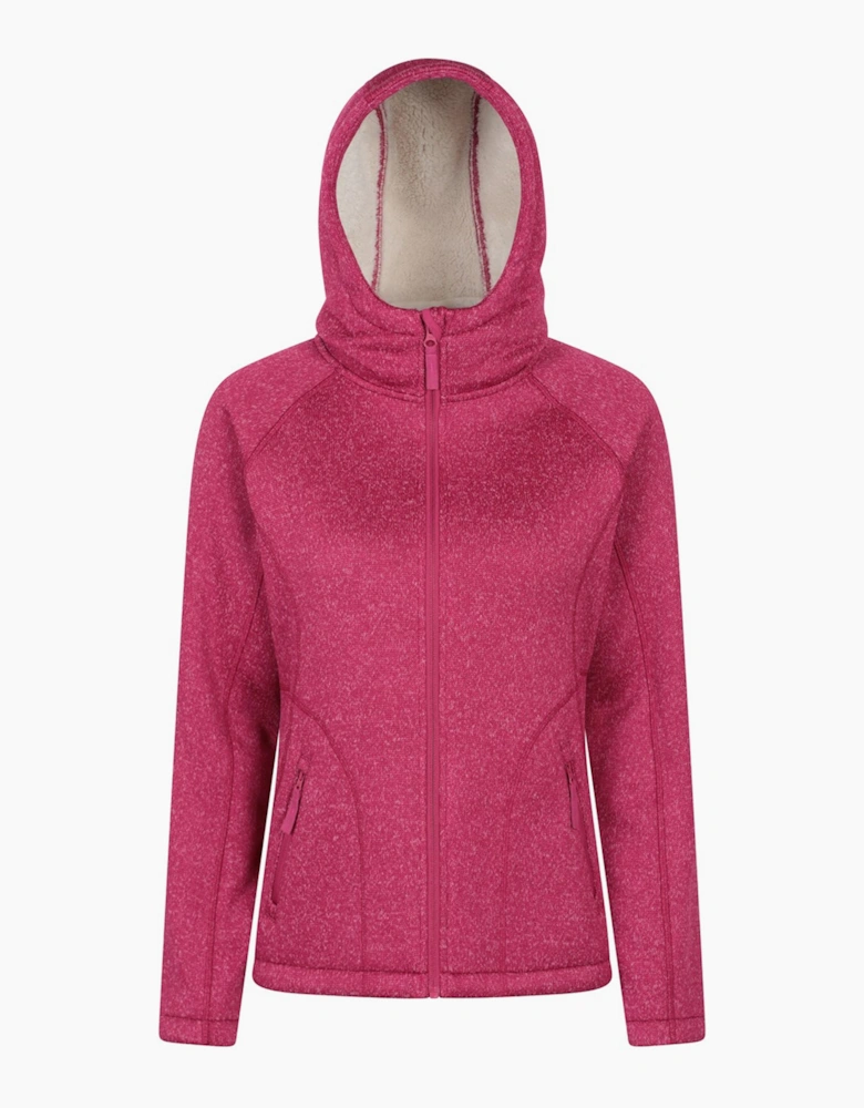 Womens/Ladies Nevis Faux Fur Lined Full Zip Hoodie